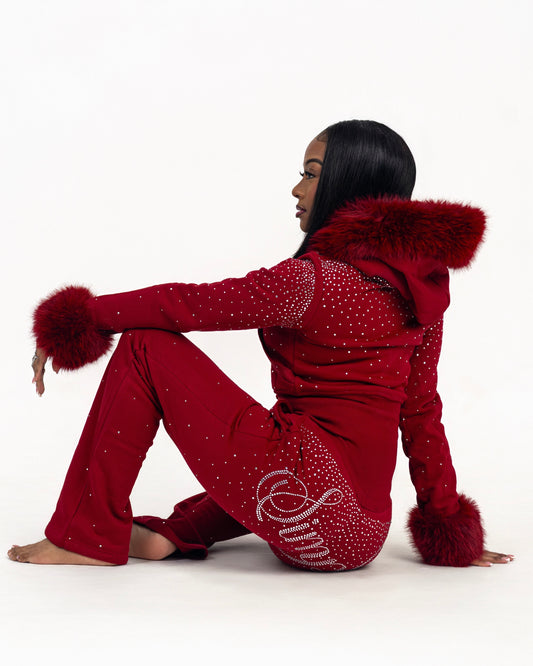 Simple Fur Bling Pants