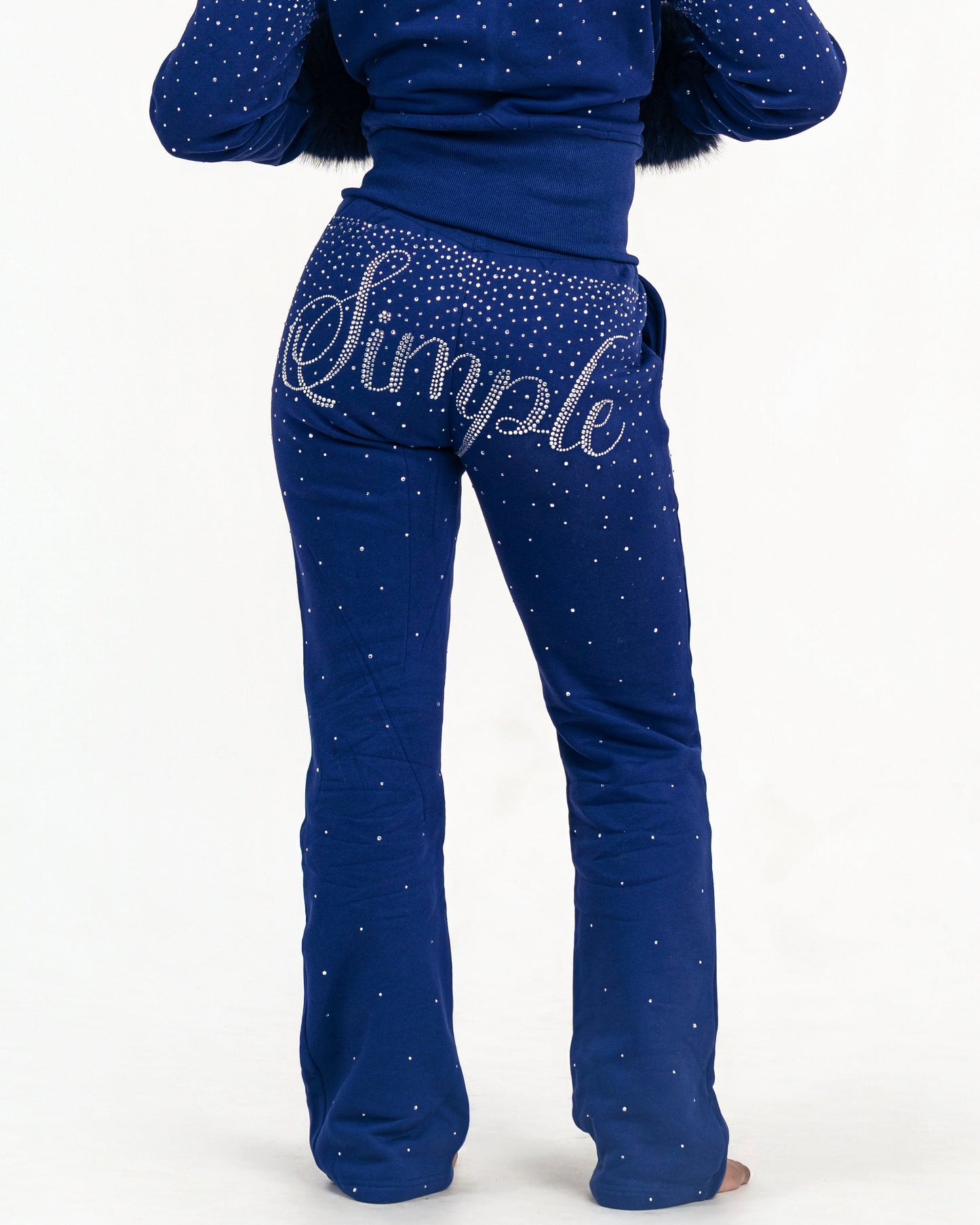Simple Fur Bling Pants